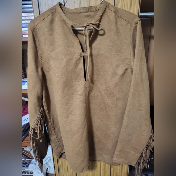 Vintage Mens Fringe Shirt - Picture 1 of 3